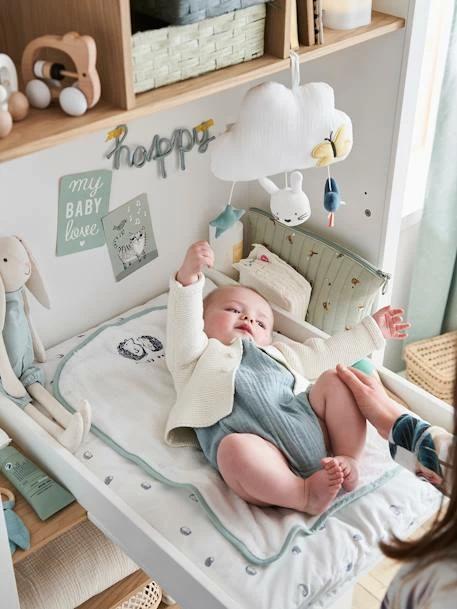 Etagère à Langer 2 En 1 LIGNE NOUGATINE Blanc - Bois - Vertbaudet 5 Etagère à Langer 2 En 1 LIGNE NOUGATINE Blanc - Bois - Vertbaudet – Image 3