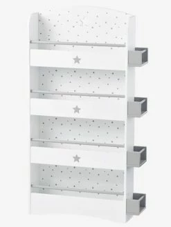 Etagère-bibliothèque Enfant LIGNE SIRIUS Blanc Clair Uni Avec Decor - Vertbaudet