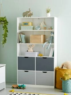 Étagère Bibliothèque LIGNE PASSE-PASSE Tricolore - Vertbaudet -Philips Shop etagere bibliotheque ligne passe passe 2