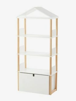 Etagère Bibliothèque "maison" LIGNE WOODY Blanc/bois - Vertbaudet 6 Etagère Bibliothèque "maison" LIGNE WOODY Blanc/bois - Vertbaudet -Philips Shop etagere bibliotheque maison ligne woody 1