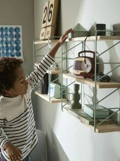 Etagère Métal Et Bois Brut 3 Niveaux Vert - Vertbaudet -Philips Shop etagere metal et bois brut 3 niveaux 2