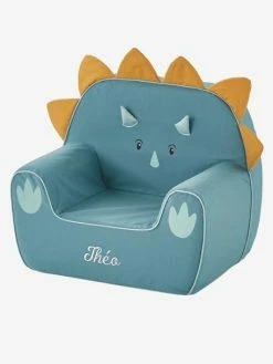 Fauteuil En Mousse Dino Triceratops Bleu - Vertbaudet