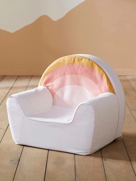 Fauteuil En Mousse Personnalisable Arc-en-ciel Blanc - Vertbaudet 8 Fauteuil En Mousse Personnalisable Arc-en-ciel Blanc - Vertbaudet – Image 6