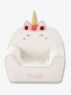 Fauteuil En Mousse Personnalisable Licorne Blanc - Vertbaudet -Philips Shop fauteuil en mousse personnalisable licorne 2