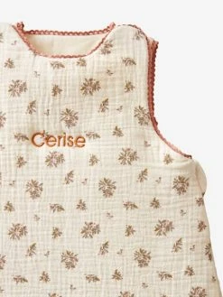 Gigoteuse Sans Manches En Gaze De Coton Personnalisable GRENIER écru / Multicolore - Vertbaudet -Philips Shop gigoteuse sans manches en gaze de coton personnalisable grenier 5