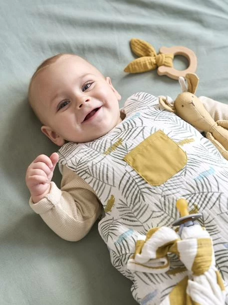 Gigoteuse Sans Manches En Gaze De Coton TREK Oeko-Tex® Blanc Imprimé - Vertbaudet 5 Gigoteuse Sans Manches En Gaze De Coton TREK Oeko-Tex® Blanc Imprimé - Vertbaudet – Image 3