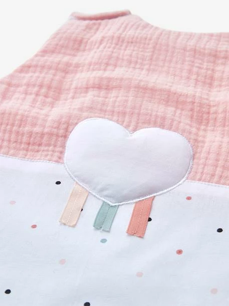 Gigoteuse Sans Manches LOVE LANGE Rose / Multicolore - Vertbaudet 7 Gigoteuse Sans Manches LOVE LANGE Rose / Multicolore - Vertbaudet – Image 5