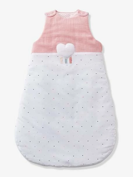 Gigoteuse Sans Manches LOVE LANGE Rose / Multicolore - Vertbaudet 3 Gigoteuse Sans Manches LOVE LANGE Rose / Multicolore - Vertbaudet