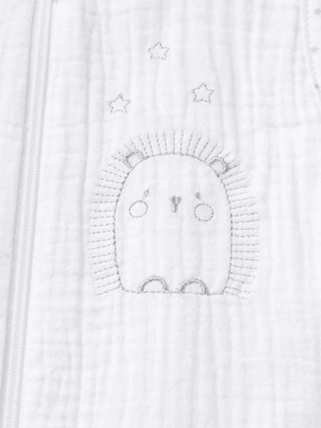 Gigoteuse Spécial été En Gaze De Coton HERISSON MIGNON Blanc - Vertbaudet 7 Gigoteuse Spécial été En Gaze De Coton HERISSON MIGNON Blanc - Vertbaudet – Image 5