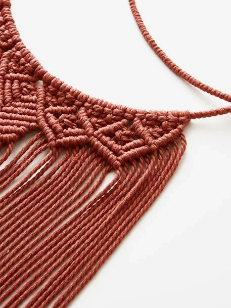 Grand Attrape-rêves Lune En Macramé Terracotta - Vertbaudet 4 Grand Attrape-rêves Lune En Macramé Terracotta - Vertbaudet – Image 2