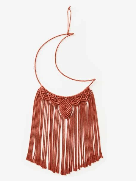 Grand Attrape-rêves Lune En Macramé Terracotta - Vertbaudet 3 Grand Attrape-rêves Lune En Macramé Terracotta - Vertbaudet