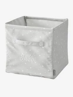 Grand Bac De Rangement En Tissu Personnalisable Gris - Vertbaudet -Philips Shop grand bac de rangement en tissu personnalisable 1