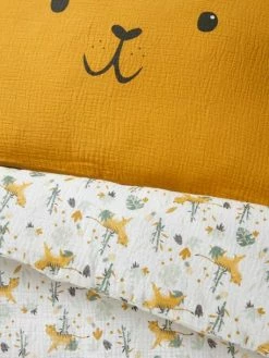 Housse De Couette Bébé En Gaze De Coton HANOÏ Ivoire Imprimé - Vertbaudet -Philips Shop housse de couette bebe en gaze de coton hanoi 3