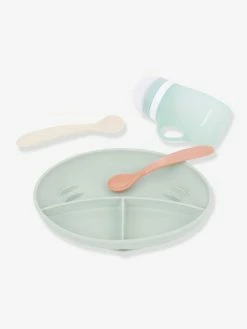 Kit Repas Silicone BABYMOOV Grow’Isy Vert/terracotta - Babymoov -Philips Shop kit repas silicone babymoov growisy 2