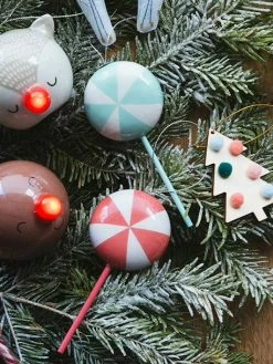 Les 4 Décorations Candy à Suspendre Rouge - Vertbaudet -Philips Shop les 4 decorations candy a suspendre 4