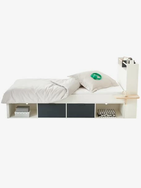 Lit Avec Rangements LIGNE REGLISSE Ardoise - Vertbaudet 5 Lit Avec Rangements LIGNE REGLISSE Ardoise - Vertbaudet – Image 3