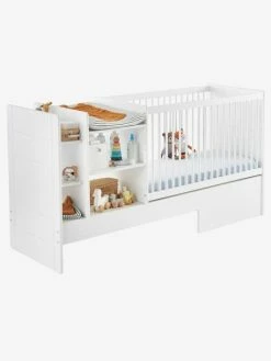 Lit Bébé 4 En 1 Avec Rangements Et Table à Langer EVOLUNID Blanc - Vertbaudet -Philips Shop lit bebe 4 en 1 avec rangements et table a langer evolunid 3