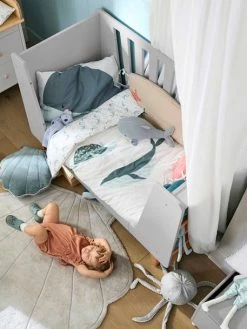 Lit Bébé Transformable LIGNE FJORD Gris/bois - Vertbaudet -Philips Shop lit bebe transformable ligne fjord 3