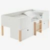Lit En Hauteur Avec Rangements GRANDE OURSE Blanc / Bois - Vertbaudet -Philips Shop lit en hauteur avec rangements grande ourse