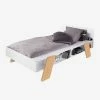 Lit Enfant Avec Rangements LIGNE ARCHITEKT Blanc/bois - Vertbaudet