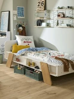 Lit Enfant Avec Rangements LIGNE ARCHITEKT Blanc/bois - Vertbaudet -Philips Shop lit enfant avec rangements ligne architekt 2