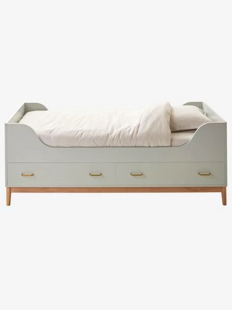 Lit Enfant LIGNE SIXTIES Vert D'eau - Vertbaudet 7 Lit Enfant LIGNE SIXTIES Vert D'eau - Vertbaudet – Image 5