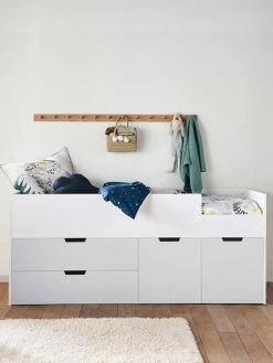 Lit Enfant Mi-hauteur XL Avec Rangements LIGNE PASSE-PASSE Blanc - Gris - Vertbaudet 9 Lit Enfant Mi-hauteur XL Avec Rangements LIGNE PASSE-PASSE Blanc - Gris - Vertbaudet -Philips Shop lit enfant mi hauteur xl avec rangements ligne passe passe 3