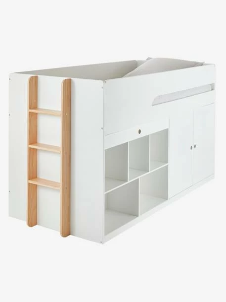 Lit Mi Hauteur Avec Bureau Coulissable Combiné CAMELEO Blanc Mate - Vertbaudet 7 Lit Mi Hauteur Avec Bureau Coulissable Combiné CAMELEO Blanc Mate - Vertbaudet – Image 5