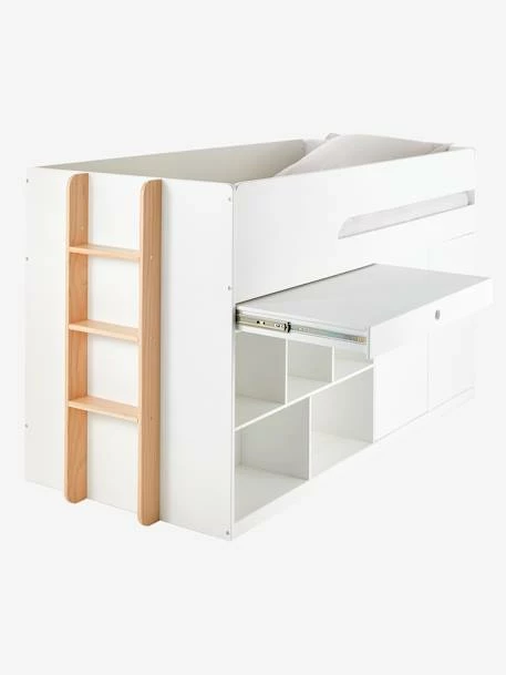 Lit Mi Hauteur Avec Bureau Coulissable Combiné CAMELEO Blanc Mate - Vertbaudet 8 Lit Mi Hauteur Avec Bureau Coulissable Combiné CAMELEO Blanc Mate - Vertbaudet – Image 6