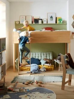 Lit Mi-hauteur LIGNE CONFETTI NATURE Marron - Vertbaudet -Philips Shop lit mi hauteur ligne confetti nature 3