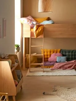 Lit Mi-hauteur LIGNE CONFETTI NATURE Marron - Vertbaudet -Philips Shop lit mi hauteur ligne confetti nature 5