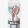 Lot De 10 Couverts Ergonomiques 2e âge BEABA Old Pink/ Airy Green/ Light Mi - Beaba -Philips Shop lot de 10 couverts ergonomiques 2e age beaba