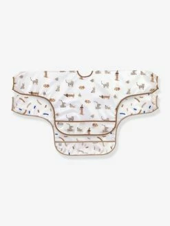 Lot De 2 Bavoirs Manches Longues LÄSSIG Little Forest Renard - Vert Ol - Lassig