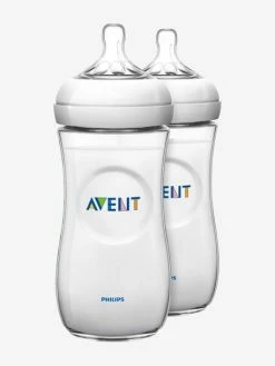 Lot De 2 Biberons 330 Ml Philips AVENT Natural Sans BPA Transparent - Philips Avent -Philips Shop lot de 2 biberons 330 ml philips avent natural sans bpa 1