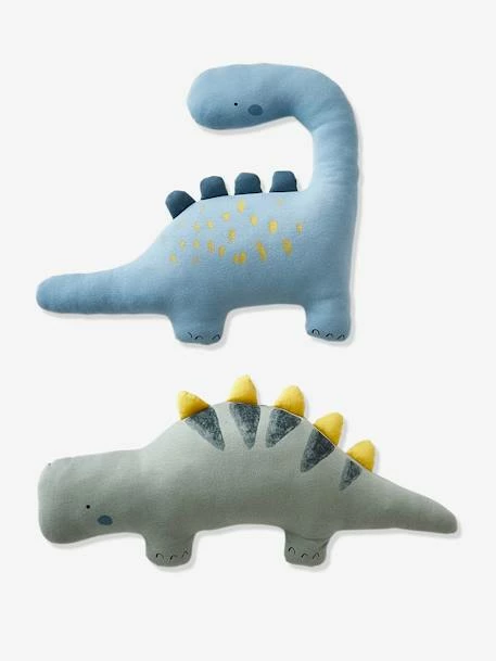 Lot De 2 Coussins PETIT DINO Bleu / Kaki - Vertbaudet 3 Lot De 2 Coussins PETIT DINO Bleu / Kaki - Vertbaudet
