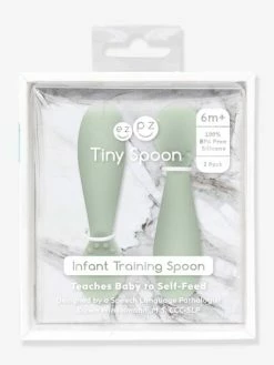 Lot De 2 Cuillères 1er âge EZPZ Tiny Spoon En Silicone Vert Amande - EZPZ -Philips Shop lot de 2 cuilleres 1er age ezpz tiny spoon en silicone 4