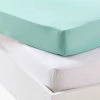 Lot De 2 Draps-housses Bébé En Jersey Extensible Gris + Blanc - Vertbaudet -Philips Shop lot de 2 draps housses bebe en jersey extensible
