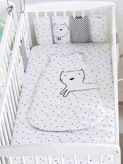 Lot De 2 Draps-housses Bébé En Jersey Extensible Imprimé étoiles Gris Chiné/blanc - Vertbaudet -Philips Shop lot de 2 draps housses bebe en jersey extensible imprime etoiles 2