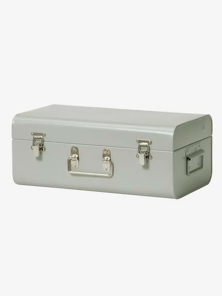 Lot De 2 Malles En Métal Gigognes Vert / Jaune - Vertbaudet 4 Lot De 2 Malles En Métal Gigognes Vert / Jaune - Vertbaudet – Image 2