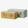 Lot De 2 Malles En Métal Gigognes Vert / Jaune - Vertbaudet -Philips Shop lot de 2 malles en metal gigognes
