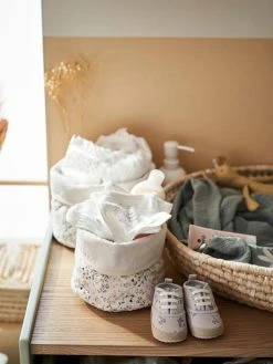 Lot De 2 Paniers Réversibles FLEURETTES Beige - Vertbaudet -Philips Shop lot de 2 paniers reversibles fleurettes 3