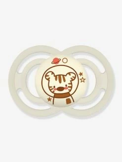 Lot De 2 Sucettes En Silicone MAM Perfect Nuit 18+ Gris + Beige - Mam -Philips Shop lot de 2 sucettes en silicone mam perfect nuit 18 2