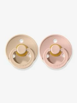 Lot De 2 Sucettes-tétines BIBS Colour Ou Colour Night, Taille 2 De 6 à 18 Mois Deep Space & Petrol Blue - Bibs