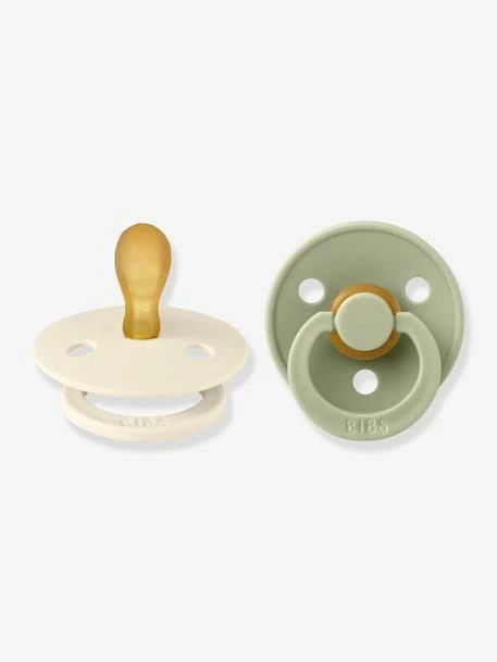 Lot De 2 Sucettes-tétines BIBS Colour, Taille 2 De 6 à 18 Mois Ivoire/vert Sauge - Bibs 3 Lot De 2 Sucettes-tétines BIBS Colour, Taille 2 De 6 à 18 Mois Ivoire/vert Sauge - Bibs