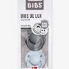 Lot De 2 Sucettes-tétines BIBS De Lux En Silicone Gris Fer + Bleu Layette - Bibs -Philips Shop lot de 2 sucettes tetines bibs de lux en silicone