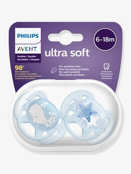 Lot De 2 Sucettes Ultra Douces 2e âge Philips AVENT Ecureuil/fleurs - Philips Avent 5 Lot De 2 Sucettes Ultra Douces 2e âge Philips AVENT Ecureuil/fleurs - Philips Avent – Image 3