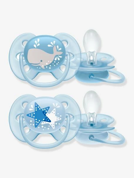 Lot De 2 Sucettes Ultra Douces 2e âge Philips AVENT Ecureuil/fleurs - Philips Avent 3 Lot De 2 Sucettes Ultra Douces 2e âge Philips AVENT Ecureuil/fleurs - Philips Avent