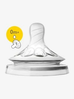 Lot De 2 Tétines Philips AVENT Natural, 5 Débits Transparent - Philips Avent -Philips Shop lot de 2 tetines philips avent natural 5 debits 3