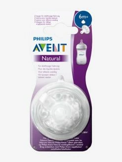 Lot De 2 Tétines Philips AVENT Natural à Débit Rapide, Dès 6 Mois Transparent - Philips Avent -Philips Shop lot de 2 tetines philips avent natural a debit rapide des 6 mois 2