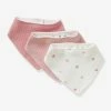 Lot De 3 Bavoirs Bandanas En Nid D'abeille Imprimé Coeurs - Vertbaudet -Philips Shop lot de 3 bavoirs bandanas en nid dabeille